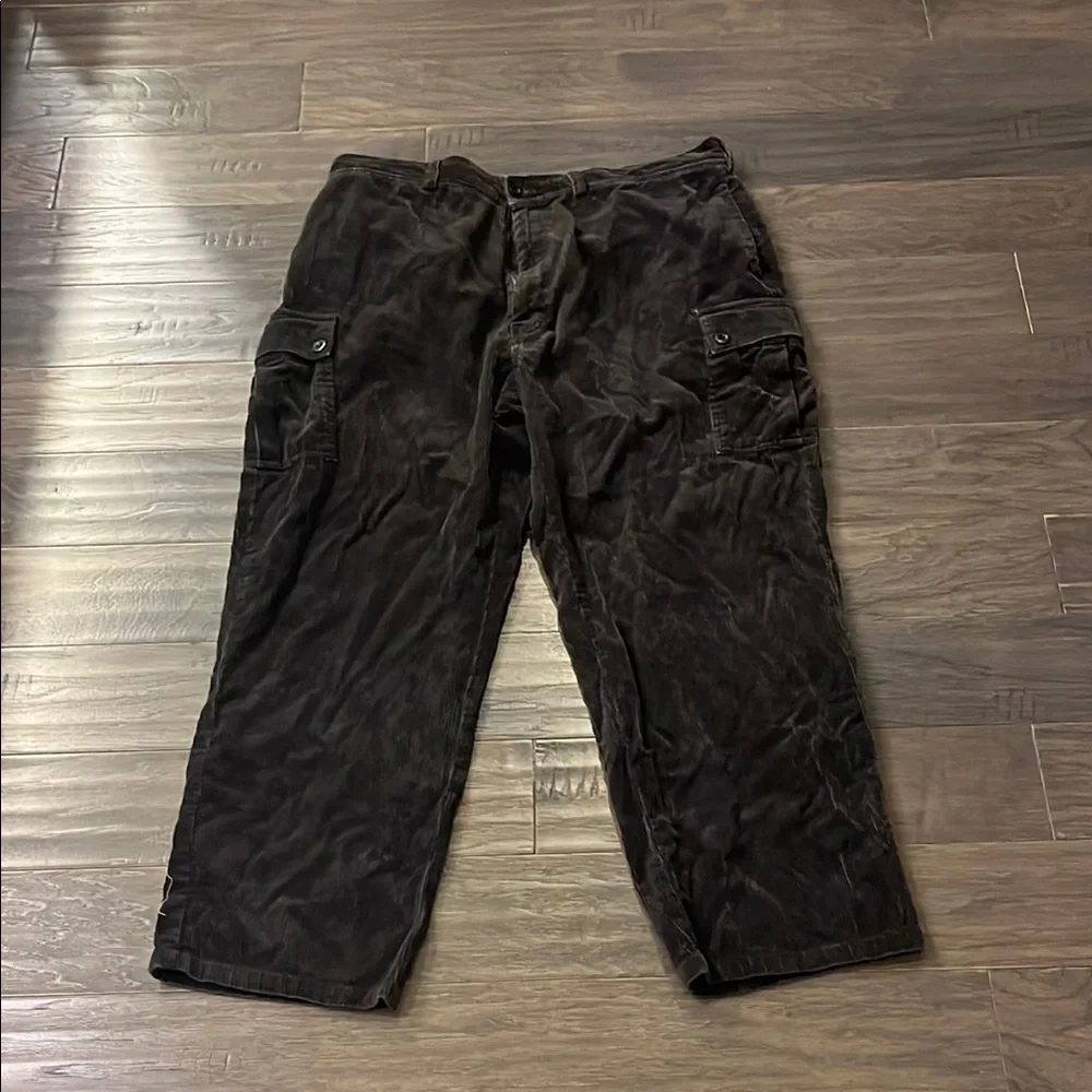 Polo Ralph Lauren Corduroy Cargo Pants Vintage Brown Mens Size 40x30